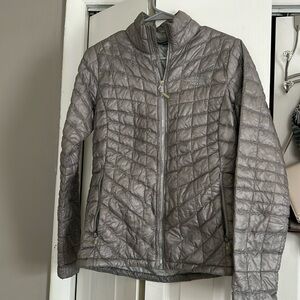 The North Face Thermoball Nano Puffer Jacket S Silver/Grey Full Zip